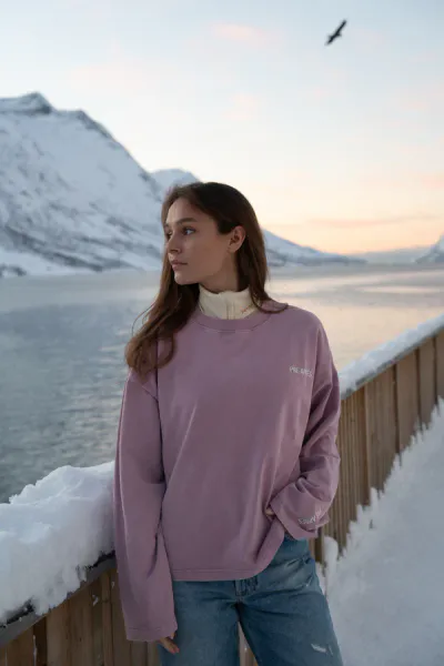 Pre Apr&egrave;s Boxy Alpine Long Sleeve, Dusty lilac